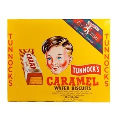 Tunnocks Caramel Wafer Chocolate Bars 48 count original