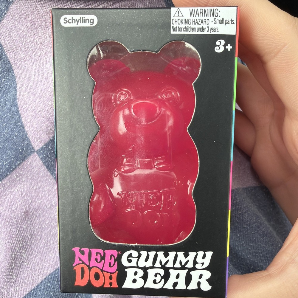 Needoh Gummy Bear PINK BRAND NEW sealed, never opened Schylling Rare