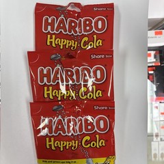 Haribo Happy Cola Flavor Sharing Size Gummies 4oz 3 Bags New Sealed