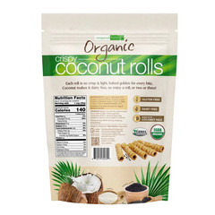 2 PACK Tropical Fields Organic Crispy Coconut Rolls, 11 OZ Each, FREE SHIPPING!!