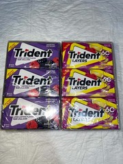 Trident Layers Lemon & Raspberry /Mixed Berries (Pack of 12) – Read Description