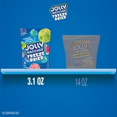 Jolly Rancher Freeze Dried Fruit Flavored Candy 3.1 Ounce Assorted Snacks