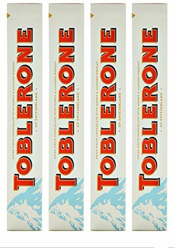 Toblerone White Chocolate Bar 360g Pack of 4