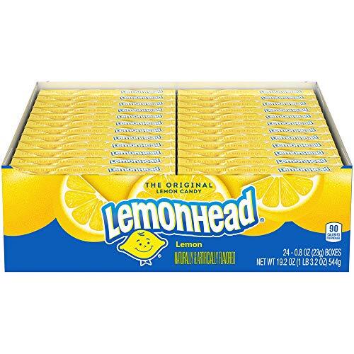 Lemonhead Candy 0.8 Ounce Box Pack of 24