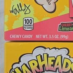 4 PACK Warheads Sour Wedgies 3.5 oz Theater Box Sour Chewy Candy