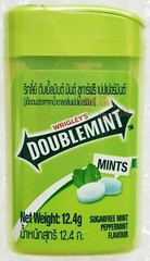 10x WRIGLEY s Doublemint Candy Sugar Free Peppermint Flavored 12.4g (20 Pellets)