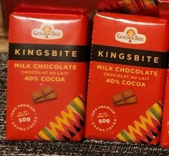 X2 50g KINGSBITE Milk Chocolate GoldenTree- 40% Cocoa. 48 HR SALES !