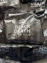 Mr Simms (4 Packs Lot) Black Death Ultra Sour Lemon Hard Candy Challenge 😱 😱