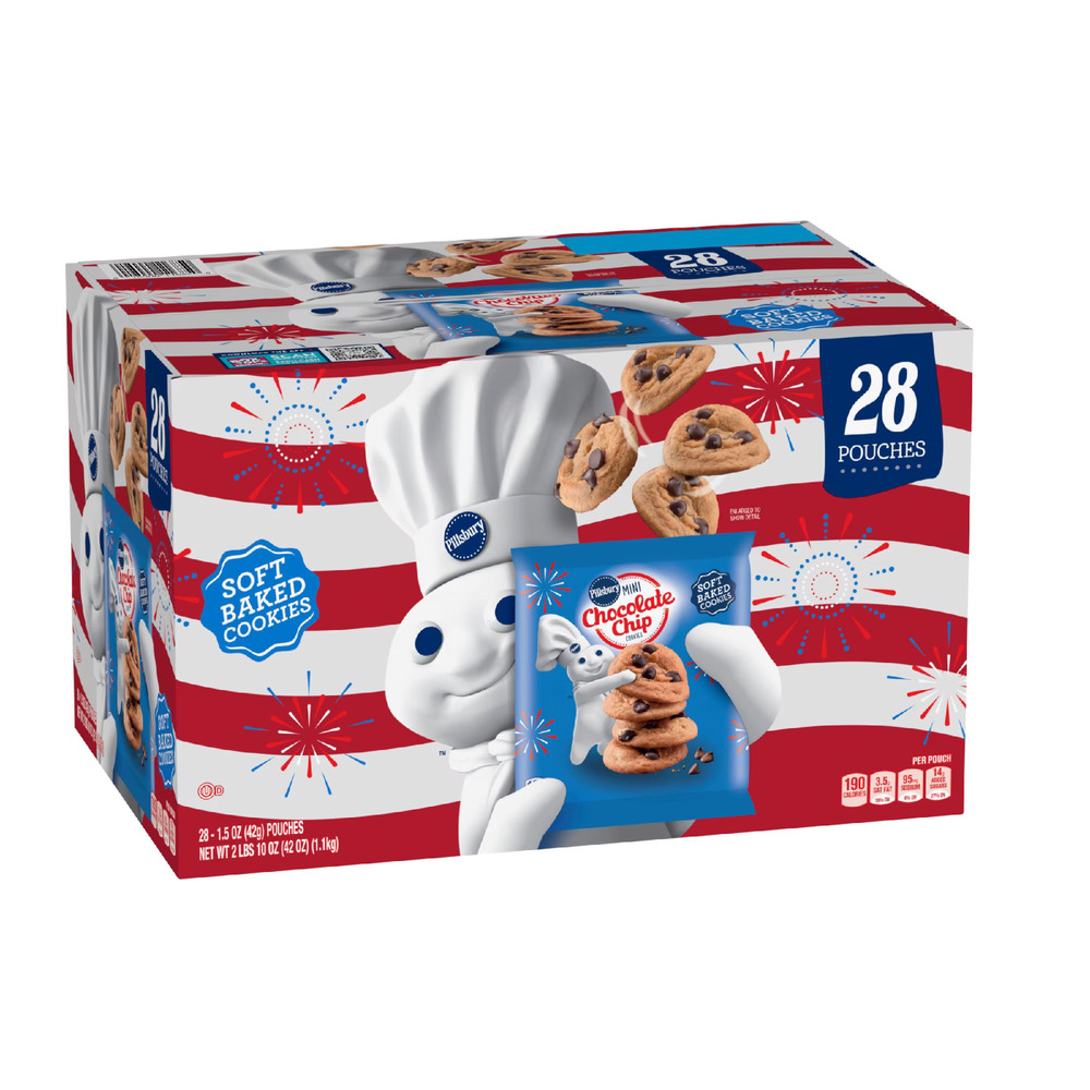 Pillsbury Soft Baked Mini Chocolate Chip Cookies 1.5 oz. 28 pk.