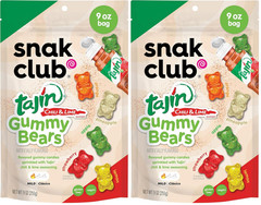 Tajin Gummy Bears, Assorted Fruit Candy Gummies with Chili and Lime Seasoning, M