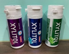 3x 26g LOTTE XYLITOL Chewing Gum Fresh MINT LIME BLUEBERRY FLAVOR Lotte Mix Gift