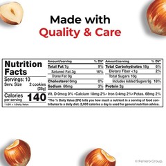 Biscuits Cookies Filled with Hazelnut Spread, Sweet Snack Pack, 9.7 oz