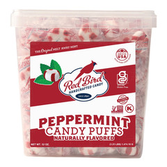 Soft Peppermint Puffs, Christmas Candy Individually Wrapped, Perfect for Stockin