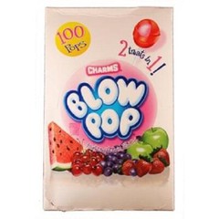 Charms Blow Pop, Assorted – Box, Count 100 – Sugar Candy / Grab Varieties &