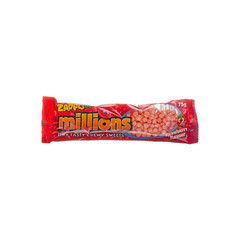 Zappo Millions Tiny Tasty Chewy Sweets Candy Strawberry Flavour 75g X 24 Pack