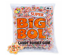 CCandy Super BIG BOL Candy Bubble Gum, 10g Per Piece, 48 count (1-Pack)