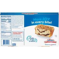 Hostess Coffee Cakes, Cinnamon Streusel Snack Cakes, 11.6 oz Box (8 Count)