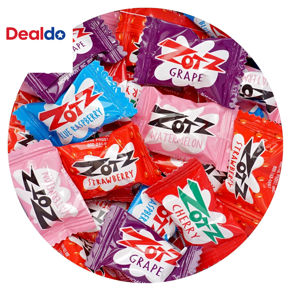 Zotz Fizz Candy, 1Lb Bulk Bag (Approx. 90 Pieces), 5 Assorted Flavors