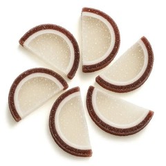 Coconut Fruit Slice Jelly Candy – Chewy Tropical Gummy – Soft Fresh Sweets – 1LB