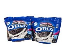 2x OREO Double Stuf Zero Sugar Free Chocolate Cookies, 10 Packs of 2, BB 10/28/2
