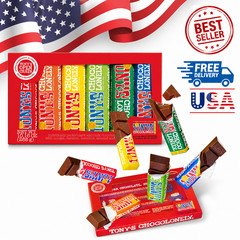 Tony’s Chocolonely Chocolate Bar Variety Pack 6 Bars Individually Wrapped