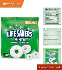 Individually Wrapped Wint-O-Green Breath Mints, 13 Oz Sharing Size for Everyone