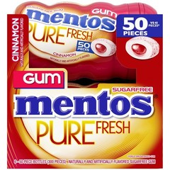 Resealable Curvy Bottle 300 Count Cinnamon Sugar-Free Gum – Eco-Friendly Choice