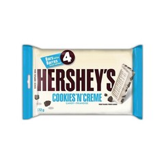Hershey’s Cookies ‘n’ Crème / Cream Chocolate bar x 4 43g ea