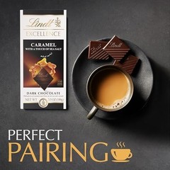 Gourmet Dark Chocolate Bar with Caramel & Sea Salt Crystals – 3.5 oz (12 Pack)