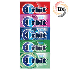 12x Packs Orbit Variety Sugarfree Gum | 14 Pieces Per Pack | Mix & Match