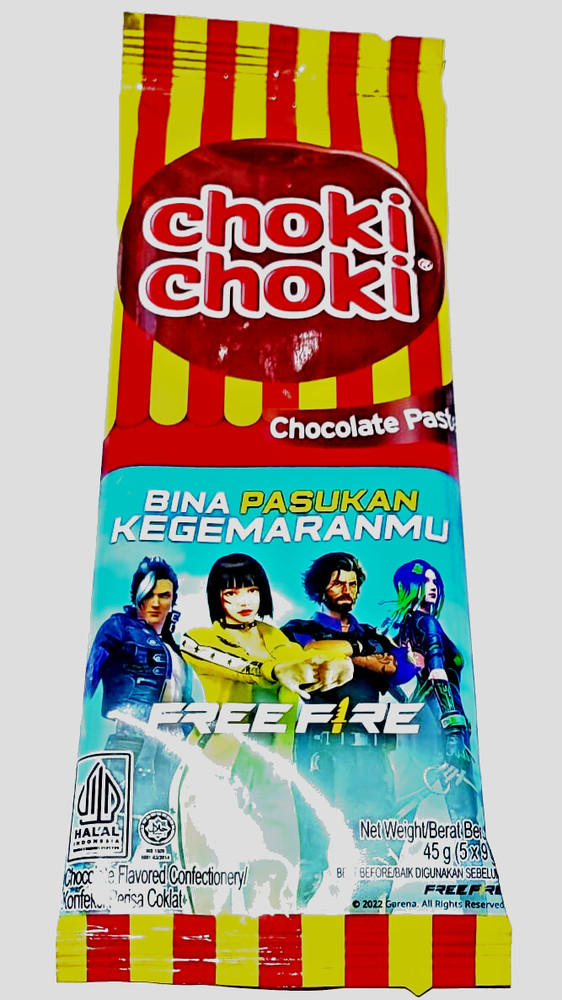 Malaysia Choki Choki Chocolate Paste Stick Snacks Halal 9g 10 Packs x 5