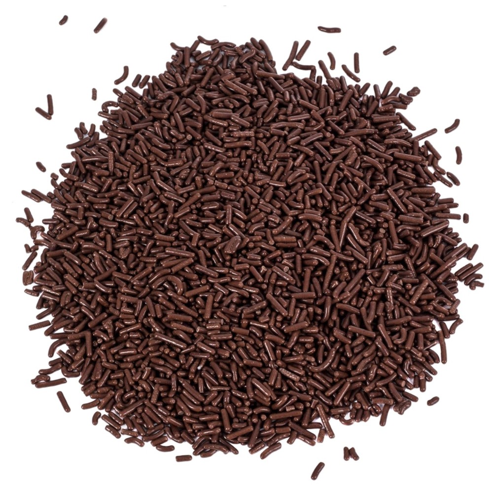 Chocolate Jimmies Sprinkles – 2.2 lb Resealable Container