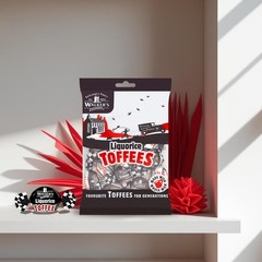Walkers Nonsuch Liquorice Toffees Bag 5.29 Oz 5.3 Ounce (Pack of 2), Black