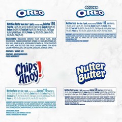 Bulk Cookie Variety Pack: OREO, Golden, CHIPS AHOY! & Nutter Butter – 56 Packs