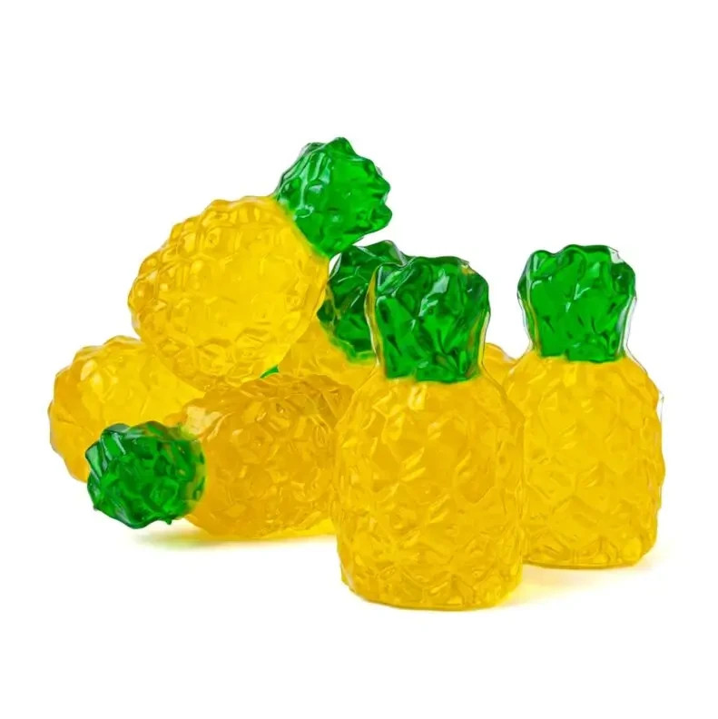 Premium 3D Gummy Pineapples Candy | Soft Chewy Tropical Fruit Sweets | Fun Treat