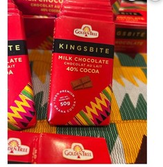 X2 50g Kingsbite Milk Chocolate GoldenTree- 40% Cocoa. 48 HR SALE!!