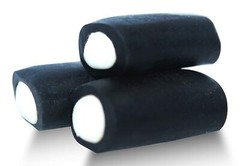 Gustaf’s Cream Rock Premium Black Licorice Rockies Filled Center Bulk By Weight