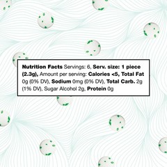 Caffeine Energy Gum | Extra Strength 100mg | Spearmint Sugar Free | 12 Pack