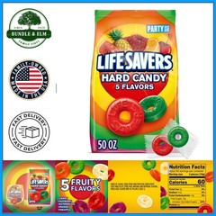 50 oz Bulk Bag of Mixed Fruit Hard Candy for Birthdays and Holidays