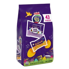 Cadbury Assorted Chocolate Easter Candy, Variety Bag 16.3 oz 43 Pieces EXP 10/26