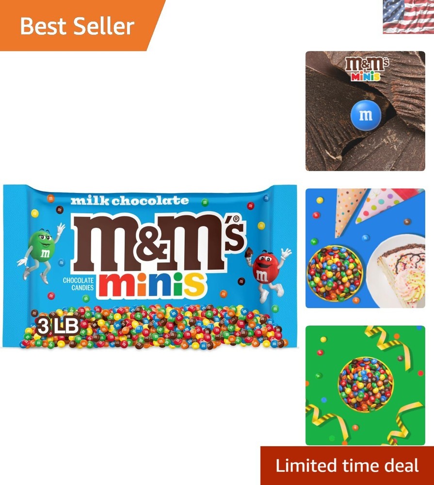 Milk Chocolate MINIS Candy 3 lbs Bag – Bulk Baking & Decorating Delight