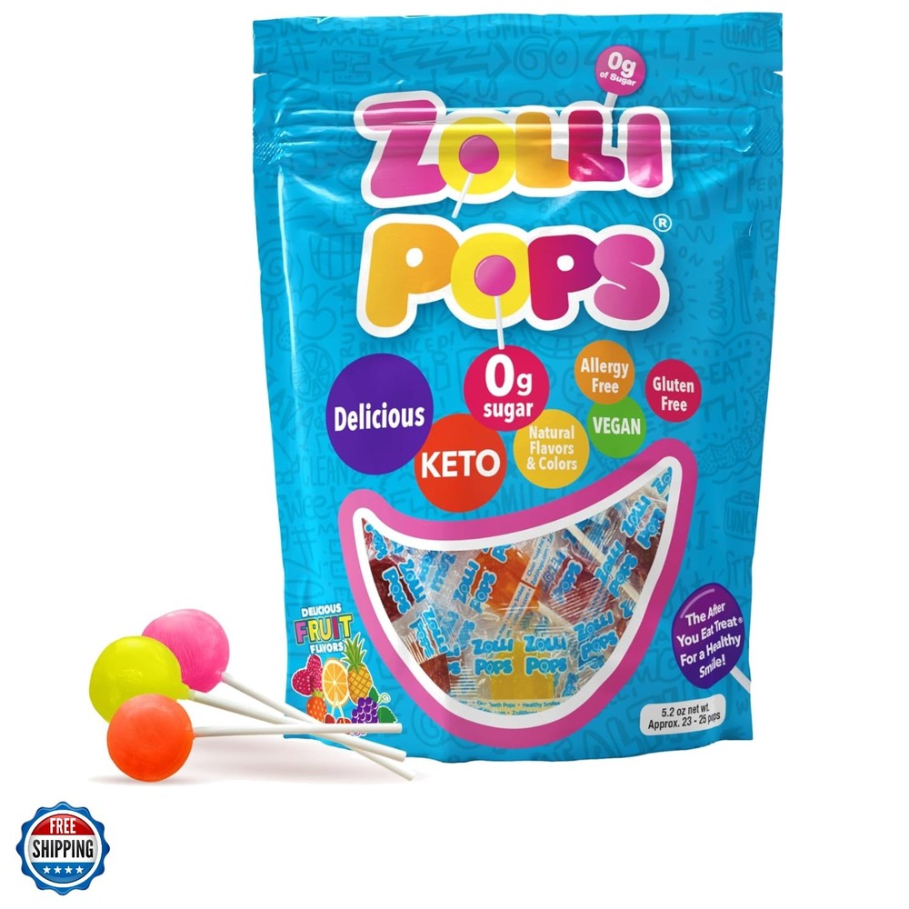 Clean Teeth Lollipops, Anti Cavity, Sugar Free Candy for a Healthy Smile Grea…
