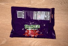 Box Of 12 Amos Peelerz Gummy Body Parts 7.05oz, 40 count Each Pack