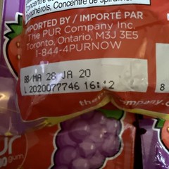 PUR Jumbo SOURZ Gum | Aspartame Free 20 Count (Pack of 3), Strawberry & Grape