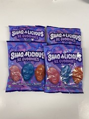 Lot of 4 Shaquille O’Neal’s SHAQ-A-LICIOUS XL Gummies 6.2 oz each