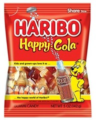 Haribo Gummi Candy, Happy Cola, 5 Ounce [2-Bags]