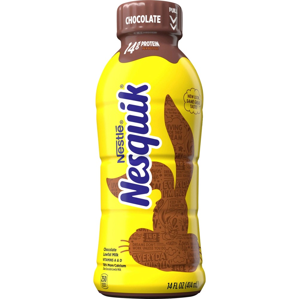Nestle Nesquik Low Fat 1% Milk Chocolate 14 Ounce (Pack of 12)