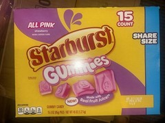 Starburst Gummies Strawberry All Pink 15 Count Box 45 oz (1.27 kg)