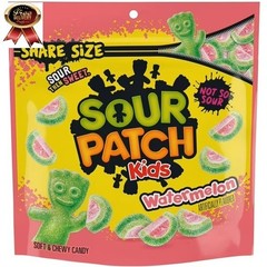 SOUR PATCH KIDS Watermelon Soft & Chewy Gummy Candy, Share Size, 12 oz
