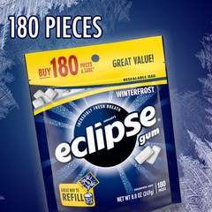 ECLIPSE Winterfrost Sugar Free Chewing 180 Count (Pack of 1),